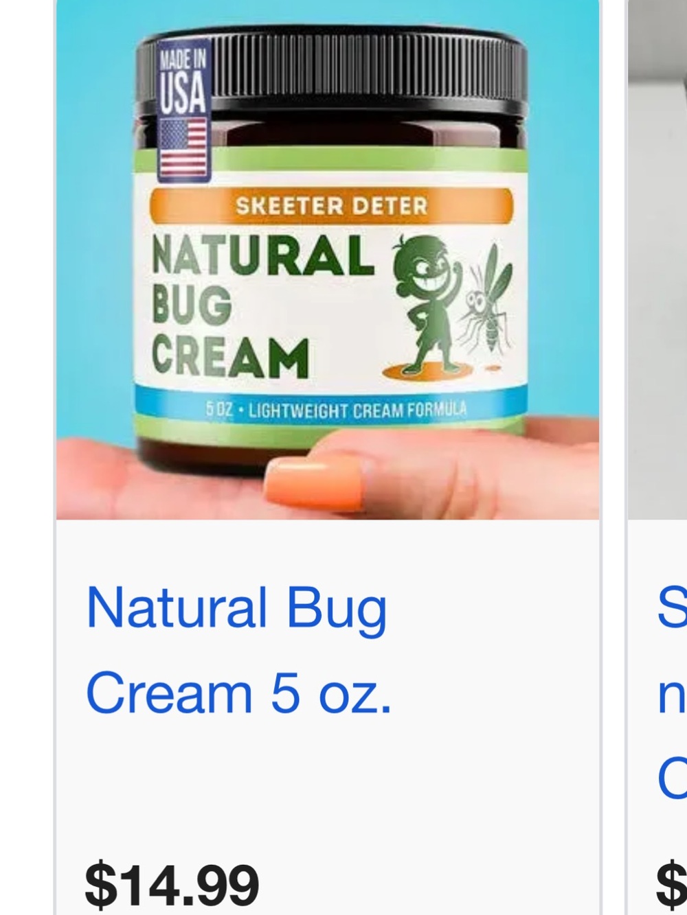 Natural Bug Cream - 5 oz. - Green